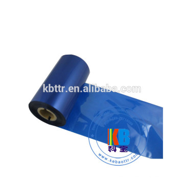 Compatible high quality 1108300 wax blue color transfer printing thermal printer ribbon
